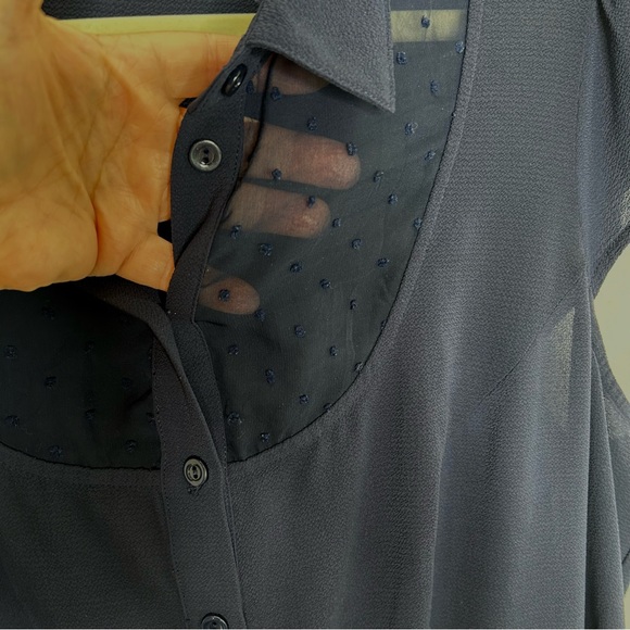 ModCloth blue button up midi dress - Picture 2 of 6